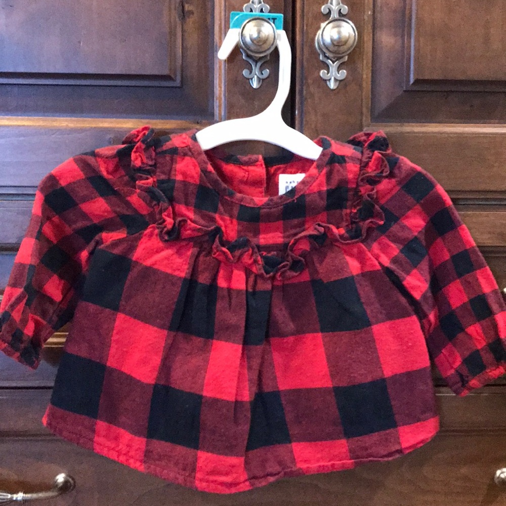 Baby Gap Buffalo Check Tunic